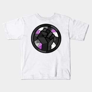 BLM Stained Glass Fist (Ace) Kids T-Shirt